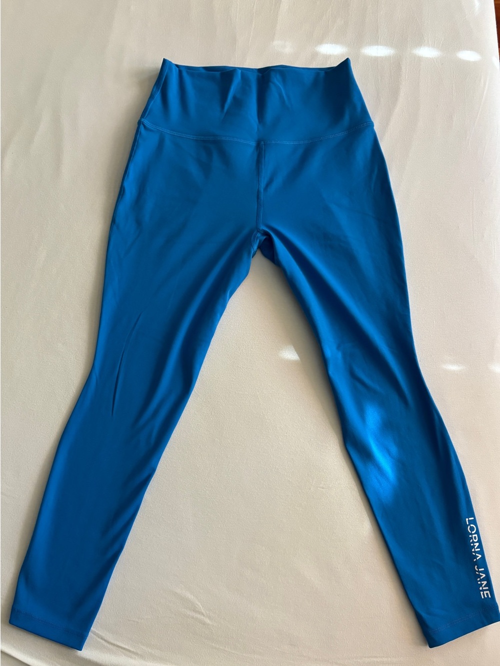 Lorna Jane Bright Blue High-Waist Active Leggings
